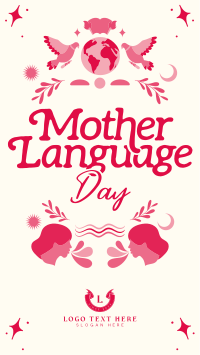 Rustic International Mother Language Day Facebook Story