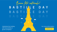 Monoline Eiffel Tower Facebook Event Cover