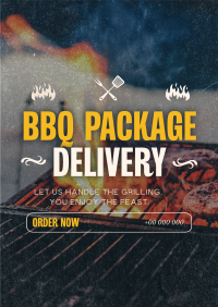 Barbecue Package Delivery Poster