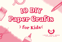 Kids Paper Crafts Pinterest Cover