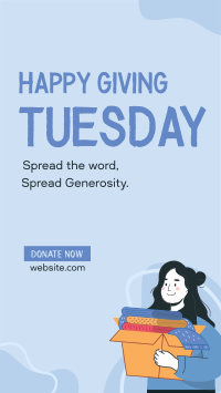 Spread Generosity Facebook Story