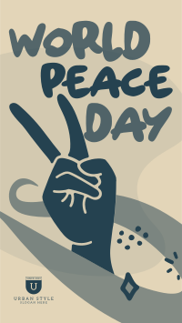 Peace Day Scribbles Facebook Story