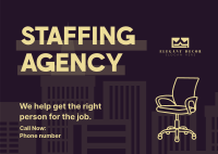 Simple Recruitment Agency  Postcard