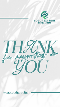 Minimalistic Thank You Facebook Story