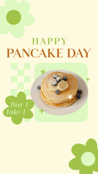 Cute Pancake Day Facebook Story