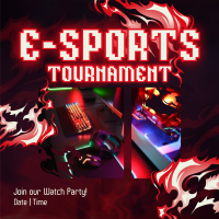 Gaming Tournament Stream Instagram Post Design