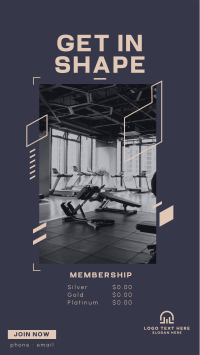 Gym Membership Instagram Story