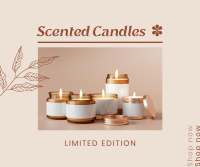 Limited Edition Scented Candles Facebook Post