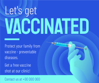 Let's Get Vaccinated Facebook Post