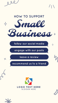 Support Small Business Instagram Reel Image Preview