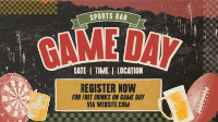 Retro Grunge Sports Bar Animation