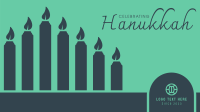 Celebrating Hanukkah Candles Facebook Event Cover