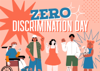 Zero Discrimination Advocacy Postcard Design