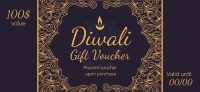 Fancy Diwali Greeting Gift Certificate
