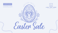 Floral Egg with Easter Bunny and Shapes Sale Video