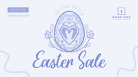 Floral Egg with Easter Bunny and Shapes Sale YouTube Video Image Preview