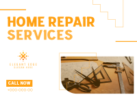 Simple Home Repair Service Postcard