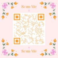 Floral Reverie QR Code Design