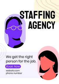 Staffing Agency Booking Flyer