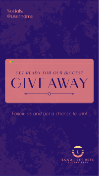 Elegant Sleek Giveaway Instagram Story