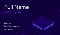 Modern Isometric Circuit Business Card