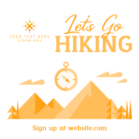 Mountain Hiking Trail Linkedin Post Design