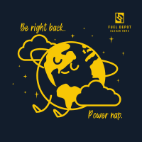 BRB Earth Nap Instagram Post Image Preview