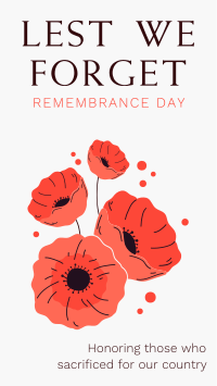 Symbol of Remembrance Facebook Story