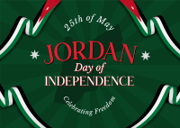 Jordan Flag Postcard example 1