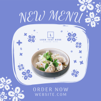 Floral Chinese Food Instagram Post Design