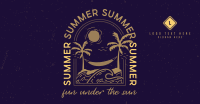 Summer Beach Badge Facebook Ad