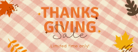 Thanksgivings Checker Pattern Facebook Cover Image Preview