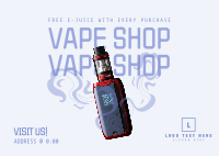 Vape Night Promo Postcard