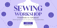 Sewing Workshop Twitter Post