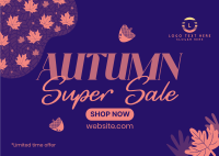 Autumn Season Sale Postcard