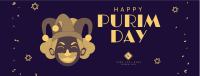 Purim Carnival Jester Facebook Cover Image Preview