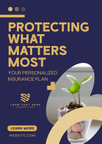 Minimalist Insurance Protection Flyer