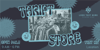 Thrift Shop Kitsch Twitter Post Design