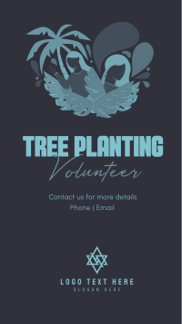 Minimalist Planting Volunteer Instagram Reel Image Preview