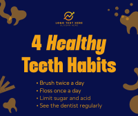 Dental Health Tips for Kids Facebook Post