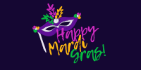 Colors of Mardi Gras Twitter Post