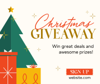 Christmas Holiday Giveaway Facebook Post