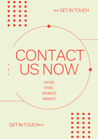 Modern Contact Us Flyer