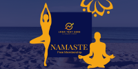 Namaste Yoga Membership Twitter Post