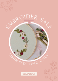 Embroidery Sale Poster