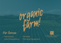 Organic Agriculture Postcard