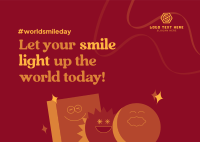 World Smile Day Postcard example 2