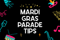 Mardi Gras Festival Pinterest Cover Design