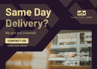 Professional Delivery Service Postcard Design