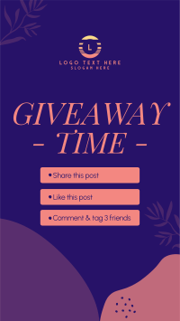 Organic Leaves Giveaway Mechanics Instagram Story